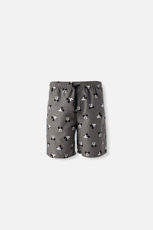 Card slide image -  PANTALONETA DE BAÑO DE MICKEY MOUSE VERDE MILITAR CON BOLSILLO PARA HOMBRE