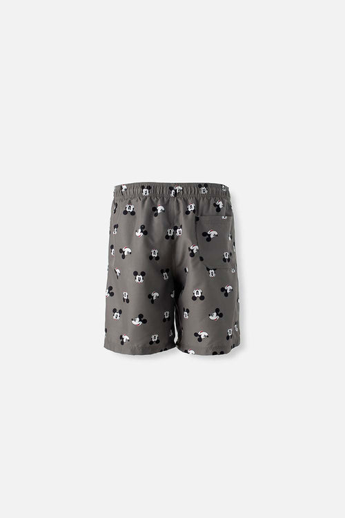 Card slide image -  PANTALONETA DE BAÑO DE MICKEY MOUSE VERDE MILITAR CON BOLSILLO PARA HOMBRE