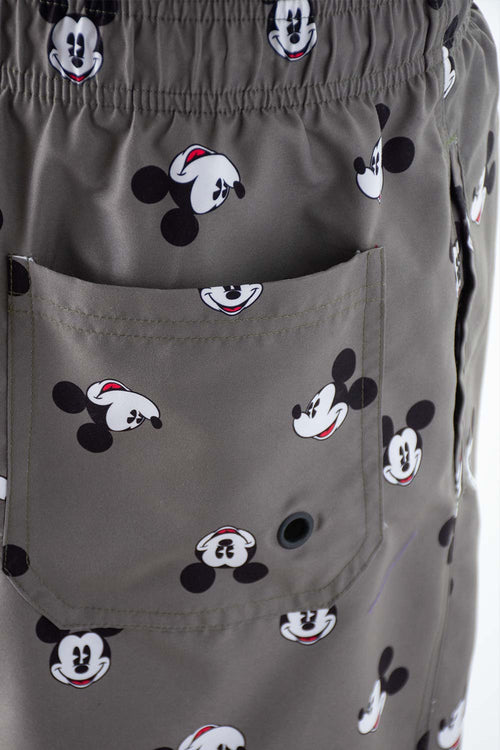 Card slide image -  PANTALONETA DE BAÑO DE MICKEY MOUSE VERDE MILITAR CON BOLSILLO PARA HOMBRE
