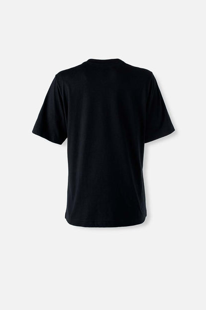  CAMISETA DE LA PANTERA ROSA MANGA CORTA NEGRA PARA MUJER