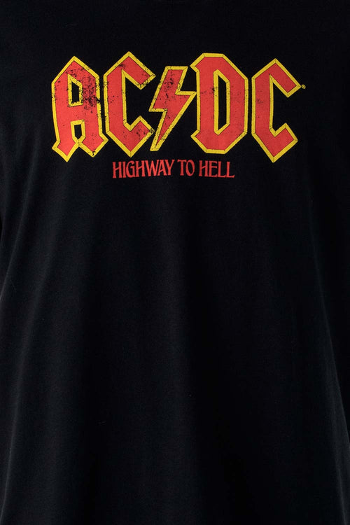 Card slide image -  CAMISETA DE AC/DC NEGRA CON ESTAMPADO PARA HOMBRE