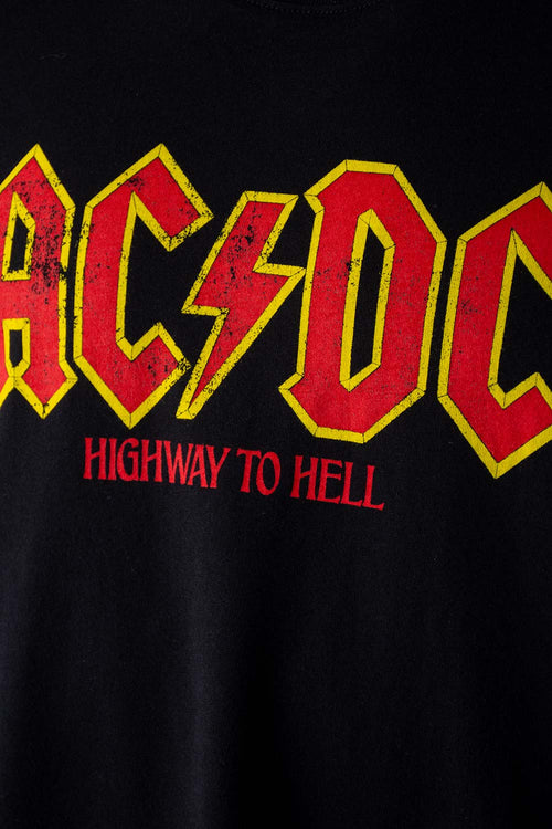 Card slide image -  CAMISETA DE AC/DC NEGRA CON ESTAMPADO PARA HOMBRE