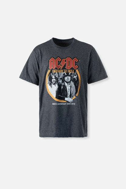  CAMISETA DE AC/DC REGULAR FIT PARA HOMBRE