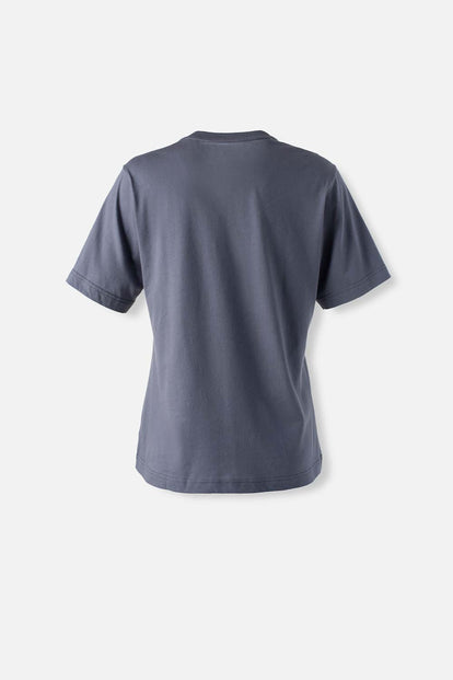  CAMISETA DE MANDALORIAN GRIS MANGA CORTA PARA MUJER