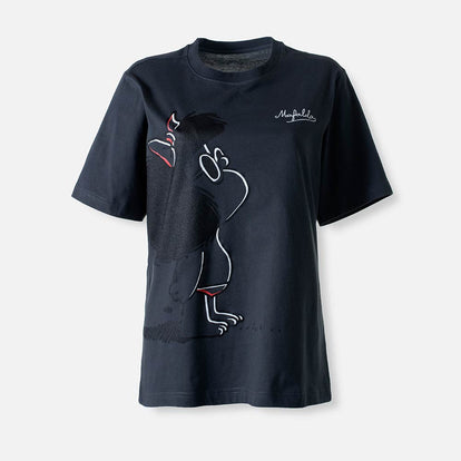  CAMISETA DE MAFALDA GRIS MANGA CORTA PARA MUJER