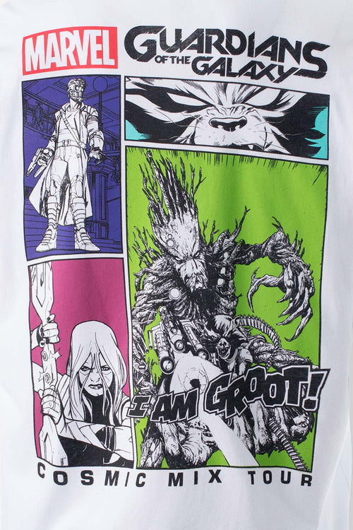 Card slide image -  CAMISETA DE LOS GUARDIANES DE LA GALAXIA BLANCA MANGA CORTA PARA HOMBRE