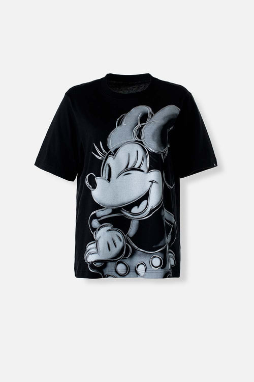Card slide image -  CAMISETA DE MINNIE MOUSE NEGRA MANGA CORTA PARA MUJER