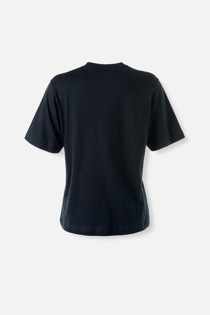  CAMISETA DE AC/DC NEGRA MANGA CORTA PARA MUJER
