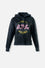 BUZO DE AC/DC GRIS TIPO CROP PARA MUJER