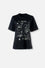CAMISETA DE HARRY POTTER MANGA CORTA NEGRA PARA MUJER