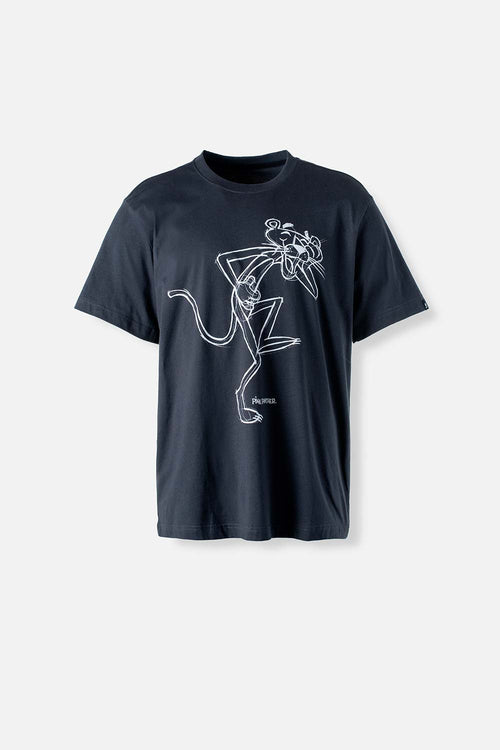 Card slide image -  CAMISETA DE LA  PANTERA ROSA MANGA CORTA GRIS GRAFITO PARA HOMBRE