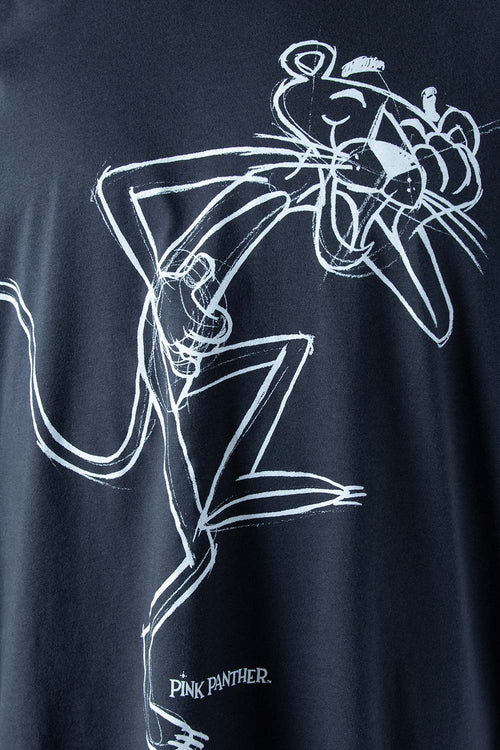 Card slide image -  CAMISETA DE LA  PANTERA ROSA MANGA CORTA GRIS GRAFITO PARA HOMBRE