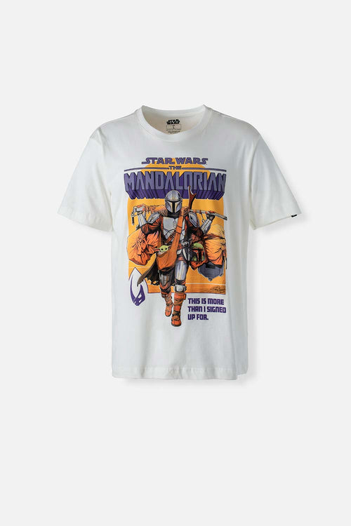 Card slide image -  CAMISETA DE MANDALORIAN MANGA CORTA MARFIL PARA HOMBRE