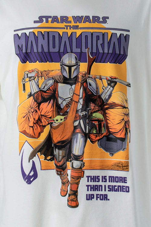 Card slide image -  CAMISETA DE MANDALORIAN MANGA CORTA MARFIL PARA HOMBRE