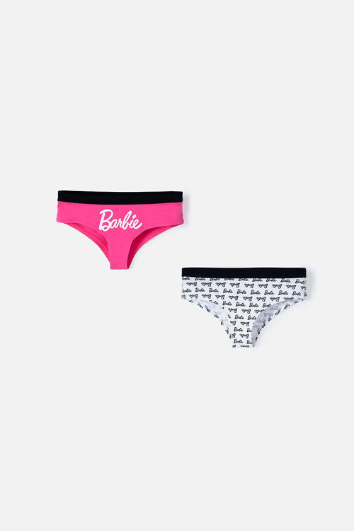 Card slide image -  PANTY DUO DE  BARBIE BLANCO Y FUCSIA PARA MUJER