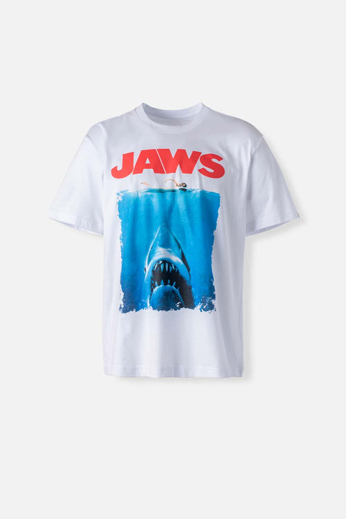 Card slide image -  CAMISETA DE JAWS FRANCHISE MANGA CORTA BLANCA GÉNERO NEUTRO
