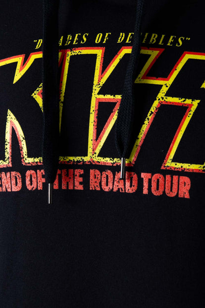  BUZO DE KISS NEGRO CON CAPUCHA GÉNERO NEUTRO