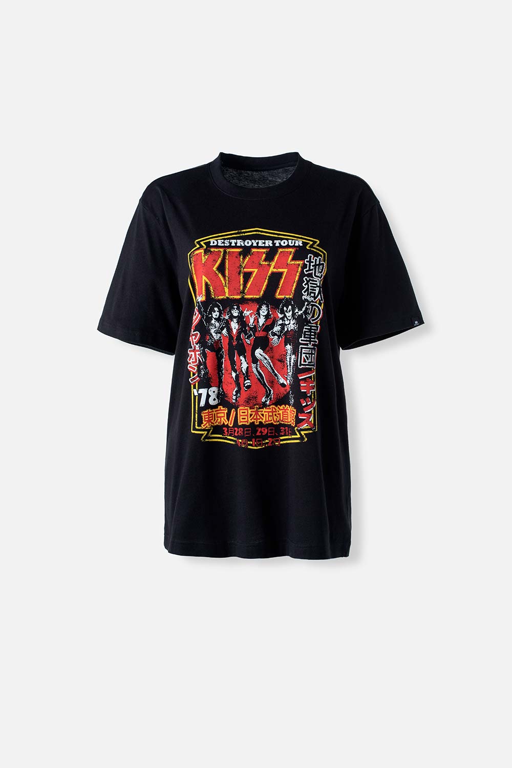 CAMISETA DE KISS MANGA CORTA NEGRA GÉNERO NEUTRO – Movies Ecuador