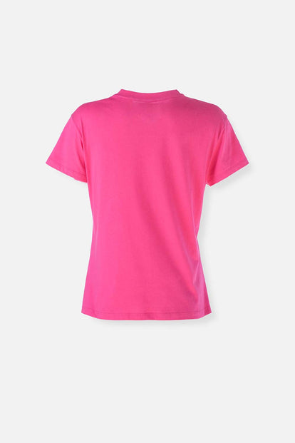  CAMISETA DE BARBIE MANGA CORTA FUCSIA PARA MUJER