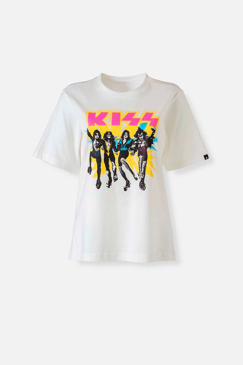 Card slide image -  CAMISETA DE KISS MARFIL MANGA CORTA PARA MUJER