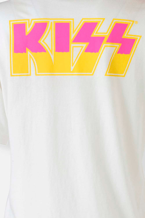 Card slide image -  CAMISETA DE KISS MARFIL MANGA CORTA PARA MUJER