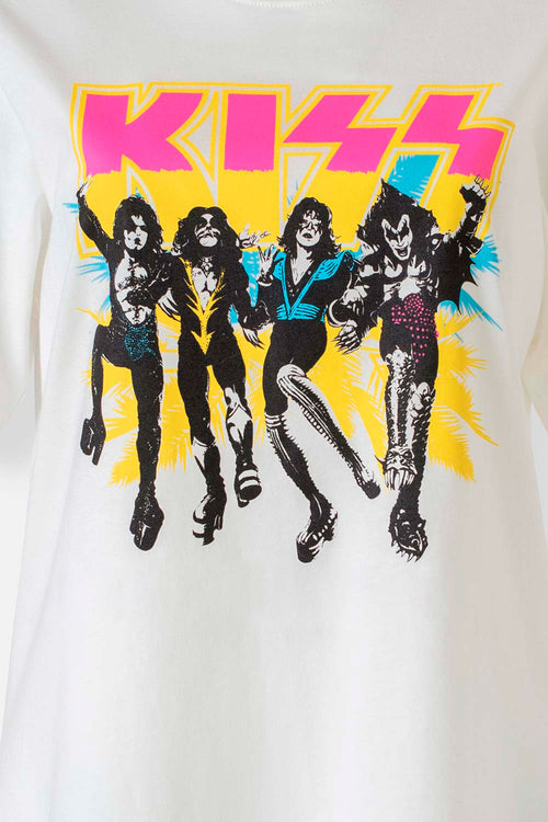 Card slide image -  CAMISETA DE KISS MARFIL MANGA CORTA PARA MUJER
