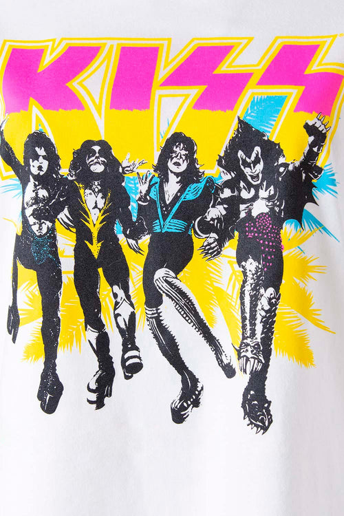 Card slide image -  CAMISETA DE KISS MARFIL MANGA CORTA PARA MUJER