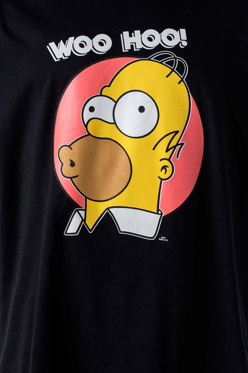 Card slide image -  CAMISETA DE SIMPSON MANGA CORTA NEGRA PARA HOMBRE