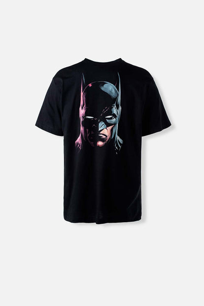  CAMISETA DE BATMAN MANGA CORTA NEGRA PARA HOMBRE