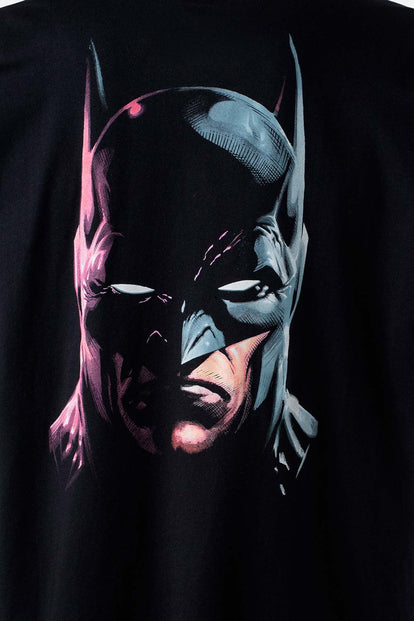  CAMISETA DE BATMAN MANGA CORTA NEGRA PARA HOMBRE