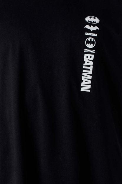  CAMISETA DE BATMAN MANGA CORTA NEGRA PARA HOMBRE