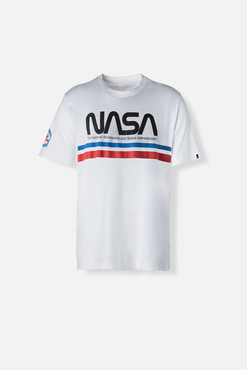 Card slide image -  CAMISETA DE LA NASA BLANCA MANGA CORTA PARA HOMBRE