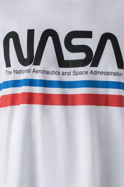  CAMISETA DE LA NASA BLANCA MANGA CORTA PARA HOMBRE