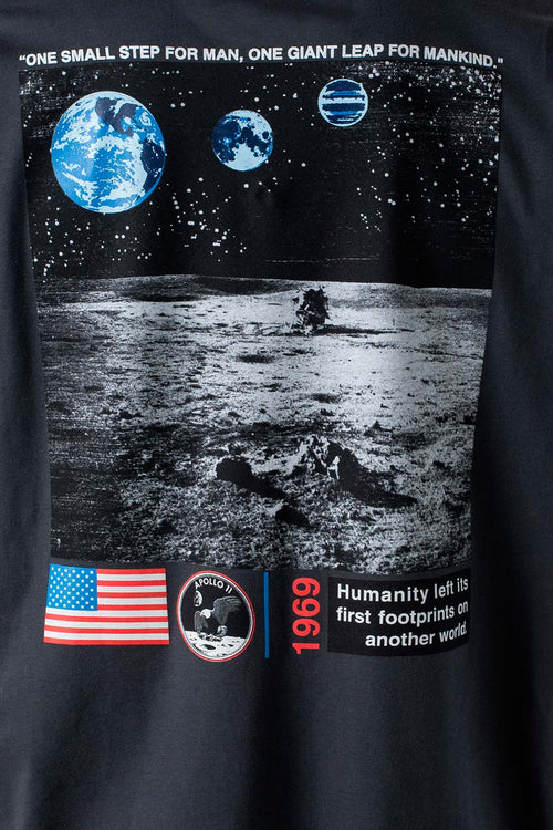 Card slide image -  CAMISETA DE LA NASA GRIS GRAFITO  MANGA CORTA PARA HOMBRE