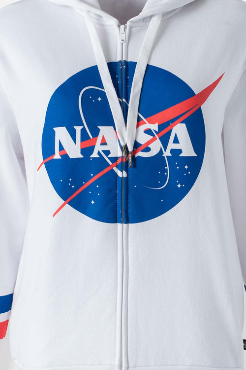 Card slide image -  BUZO DE LA NASA BLANCO ABIERTO PARA MUJER