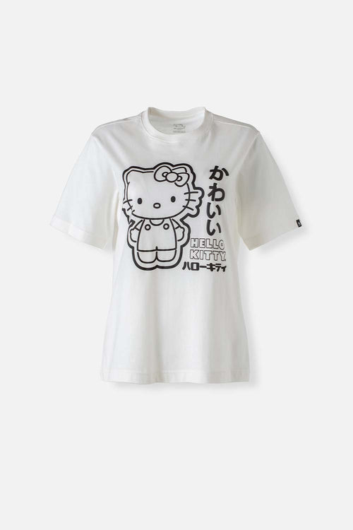 Card slide image -  CAMISETA DE HELLO KITTY MANGA CORTA MARFIL PARA MUJER