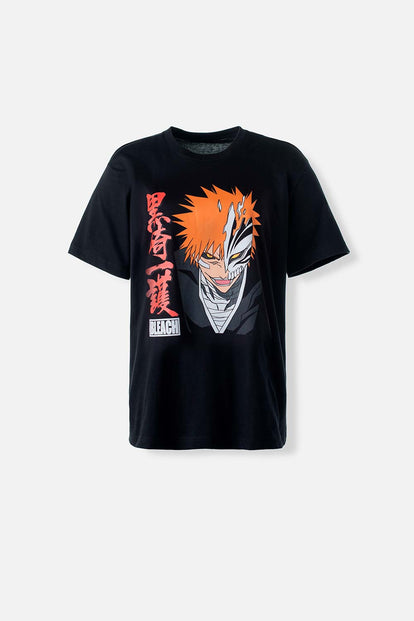  CAMISETA DE BLEACH MANGA CORTA NEGRA GÉNERO NEUTRO
