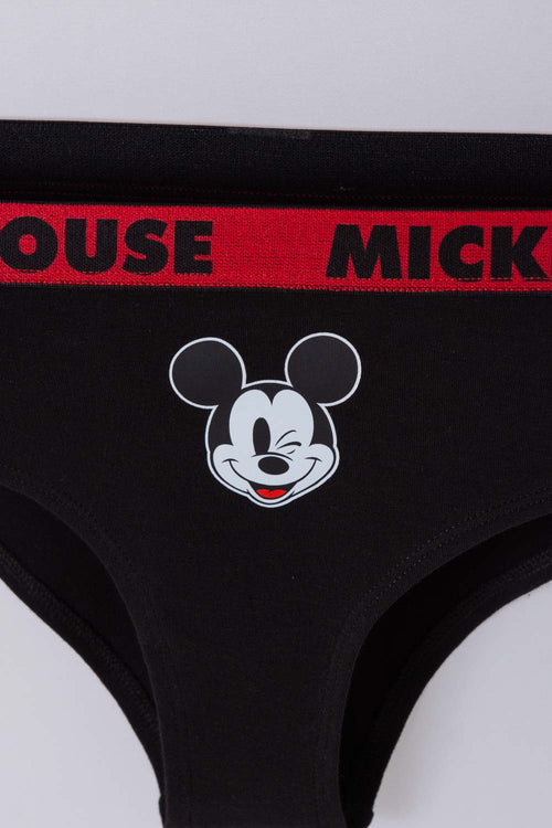 Card slide image -  PACK X2 PANTIES DE MINNIE MOUSE NEGRO Y MARFIL PARA MUJER