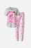 PIJAMA DE LA PANTERA ROSA GRIS Y ROSADA DE PANTALÓN LARGO PARA MUJER