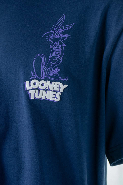 Card slide image -  CAMISETA DE LOONEY TUNES MANGA CORTA AZUL PARA HOMBRE