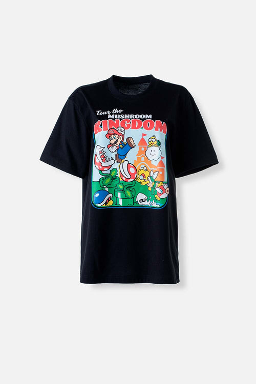 Card slide image -  CAMISETA DE MARIO BROSS NEGRA MANGA CORTA PARA HOMBRE