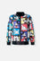 CHAQUETA DOBLE FAZ DE MICKEY MOUSE CON CIERRE MULTICOLOR Y NEGRO PARA MUJER