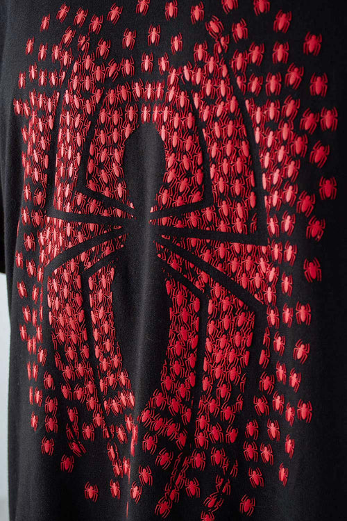 Card slide image -  CAMISETA DE SPIDER-MAN MANGA CORTA NEGRA PARA HOMBRE