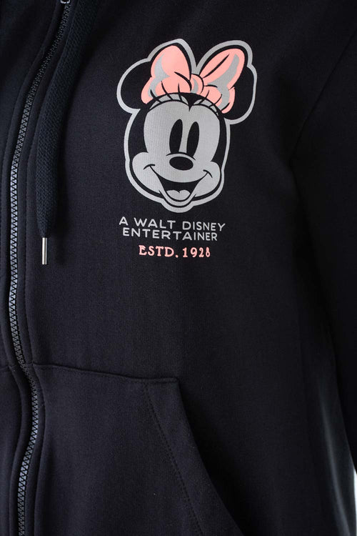 Card slide image -  BUZO DE MINNIE MOUSE CON CAPUCHA NEGRO PARA MUJER