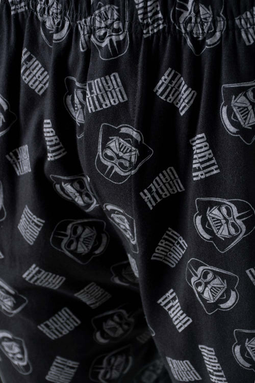 Card slide image -  PIJAMA DE STAR WARS  DE PANTALÓN CORTO GRIS Y NEGRO PARA HOMBRE
