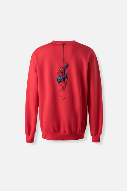  BUZO DE SPIDER-MAN CERRADO ROJO PARA HOMBRE