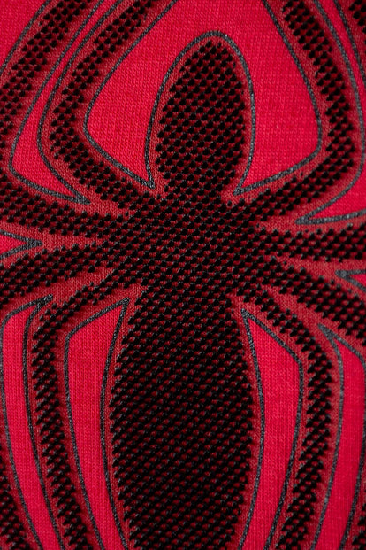  BUZO DE SPIDER-MAN CERRADO ROJO PARA HOMBRE
