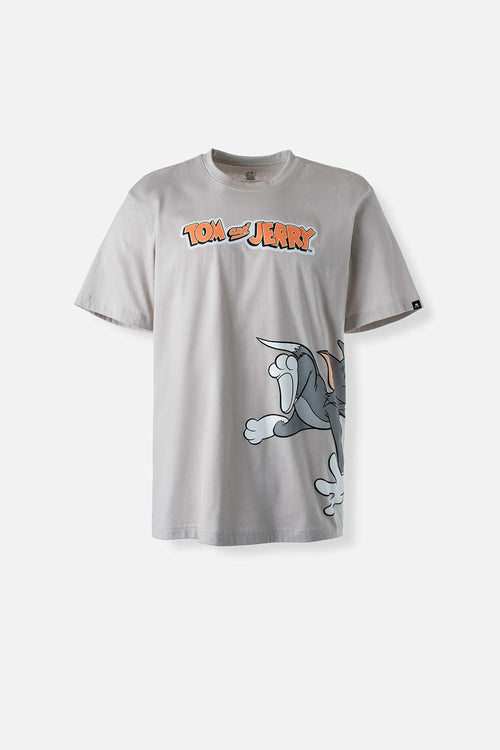 Card slide image -  CAMISETA DE TOM Y JERRY MANGA CORTA GRIS GÉNERO NEUTRO