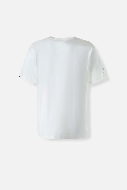 CAMISETA DE ONE PIECE MANGA CORTA MARFIL PARA HOMBRE