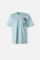 CAMISETA DE TOM Y JERRY MANGA CORTA AZUL GRISÁCEO GÉNERO NEUTRO